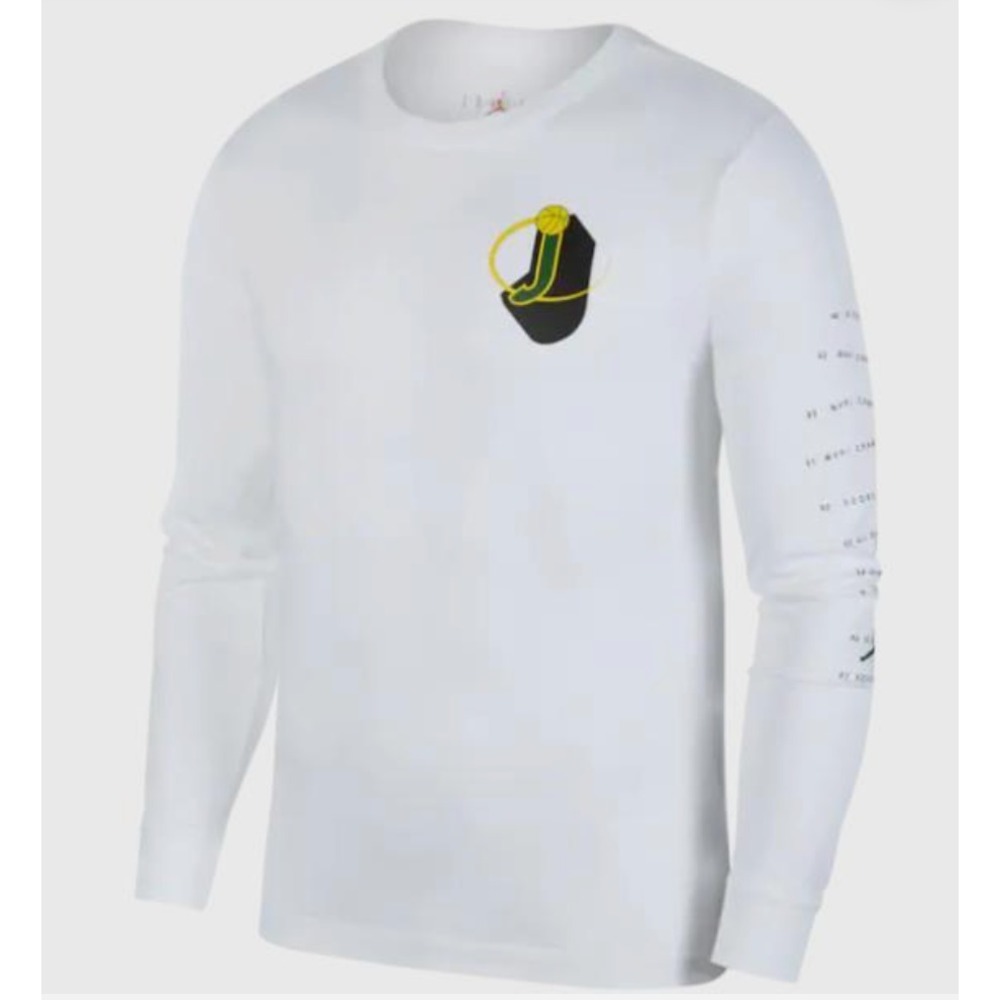 New Jordan Air Jordan 10 Sz Medium Men's Long Sleeve T-Shirt White CT0735-100 - Picture 5 of 5